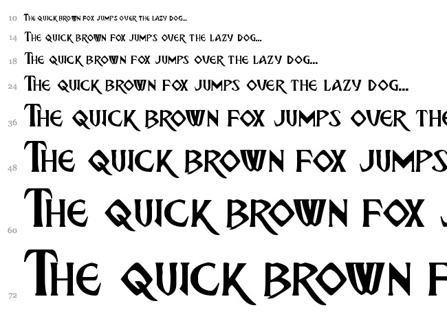 Breathe Fire font waterfall